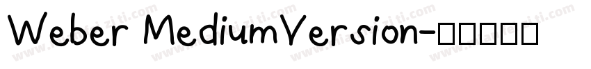 Weber MediumVersion字体转换